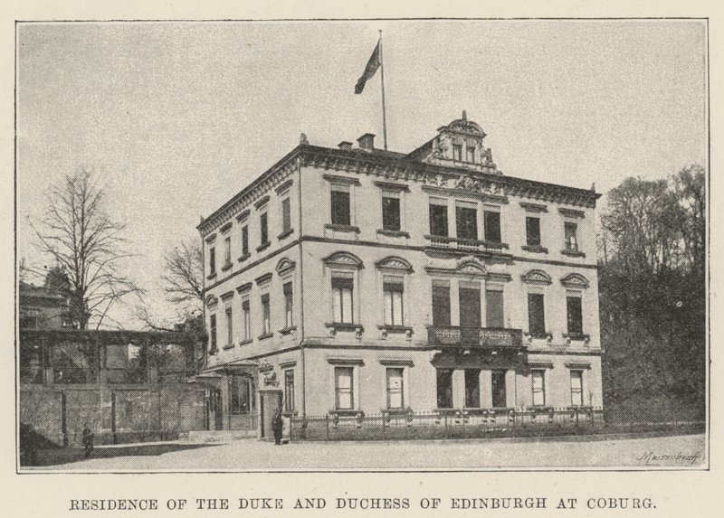 Residence of the Duke and Duchess of Edinburgh at Coburg by English Photographer
