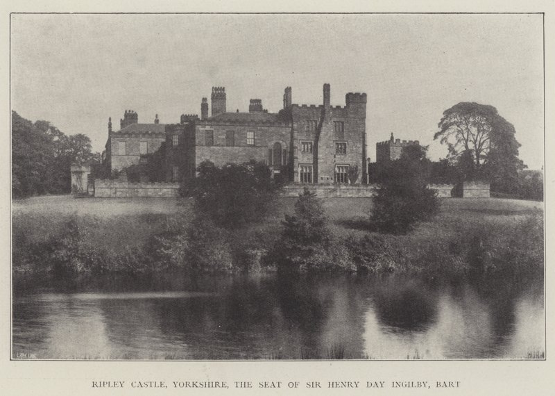 Ripley Castle, Yorkshire, the Seat of Sir Henry Day Ingilby, Baronet by English Photographer