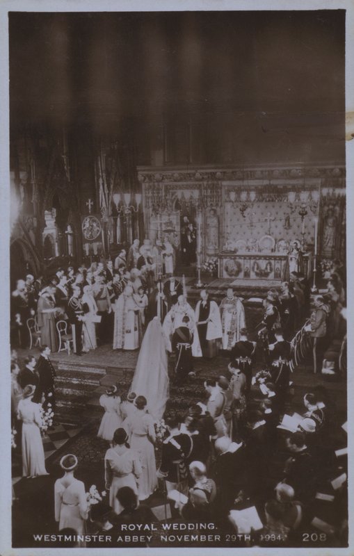 Royal wedding, Westminster Abbey 29 November 1934 by English Photographer