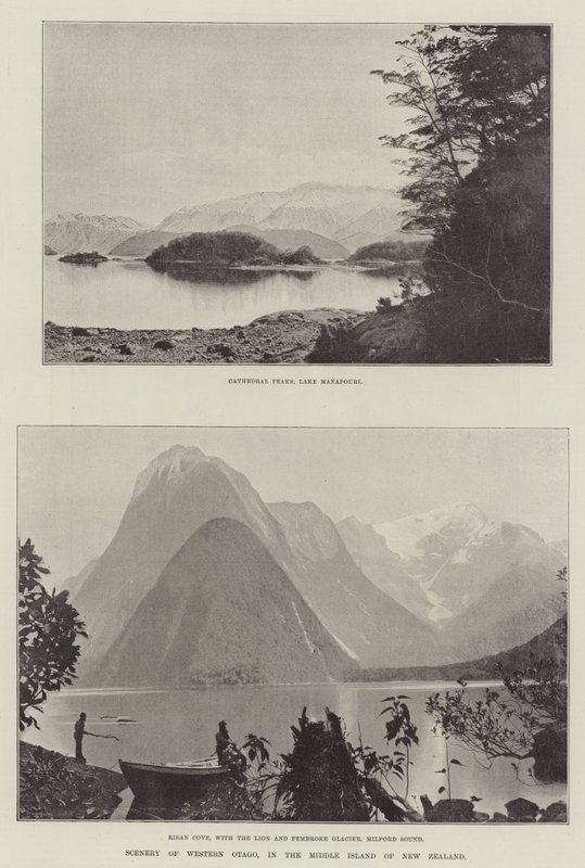 Scenery of Western Otago, in the Middle Island of New Zealand by English Photographer