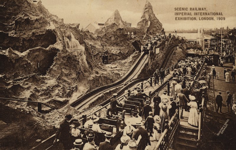 Scenic Railway, Imperial International Exhibition, London by English Photographer