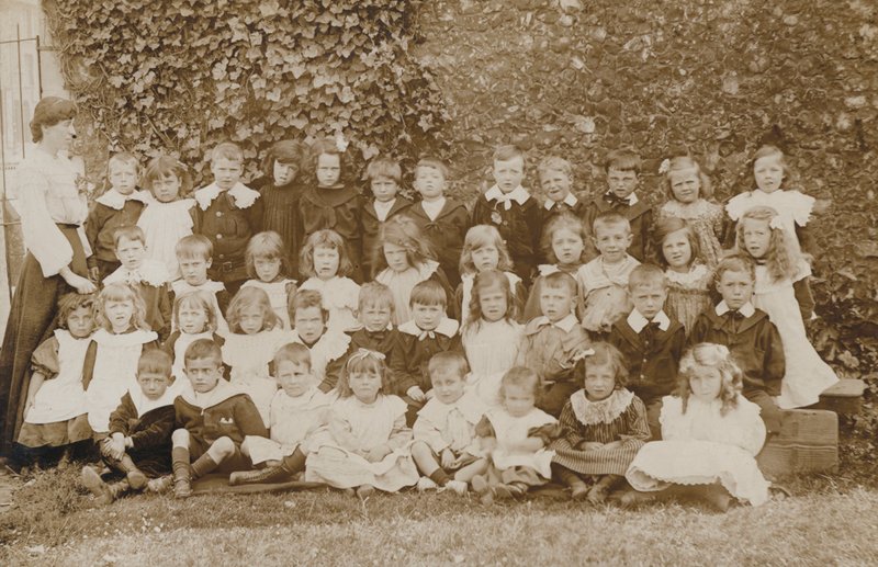 School children, Norfolk, early 20th century by English Photographer