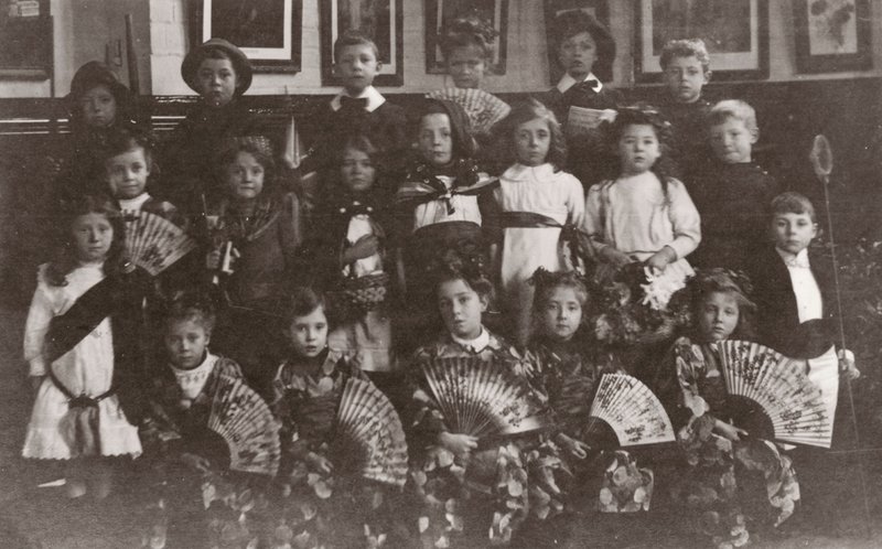 School children, Norfolk, early 20th century by English Photographer