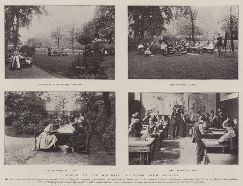 School in the Holidays, a Lesson from America by English Photographer