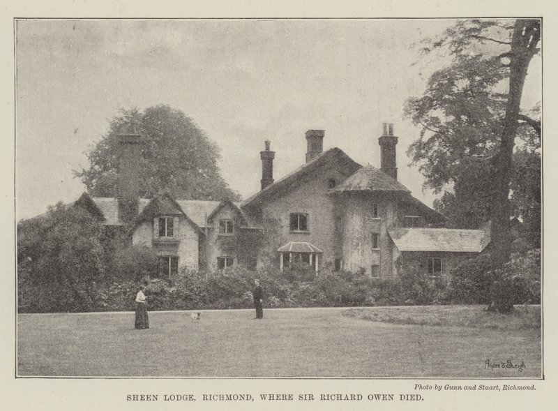 Sheen Lodge, Richmond, where Sir Richard Owen died by English Photographer