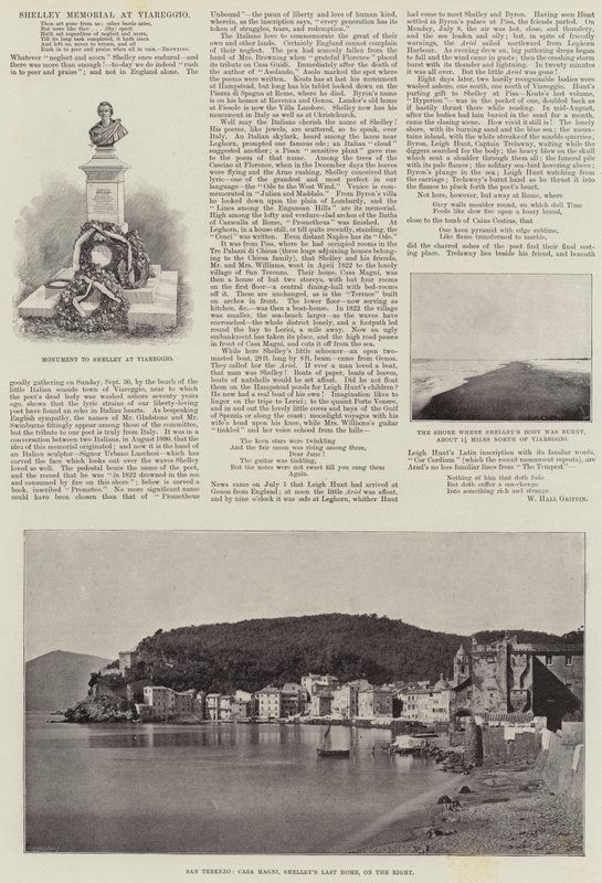Shelley Memorial at Viareggio by English Photographer