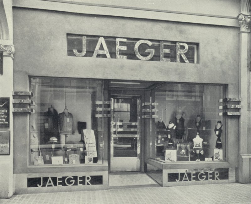 Shop-Front showing Inscription at Pavement Level by English Photographer