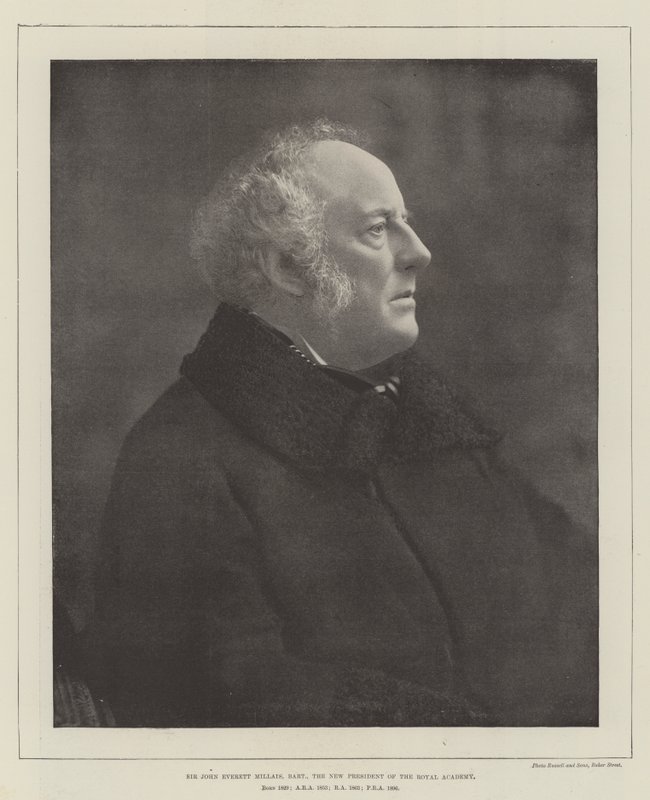 Sir John Everett Millais, Baronet, the New President of the Royal Academy by English Photographer