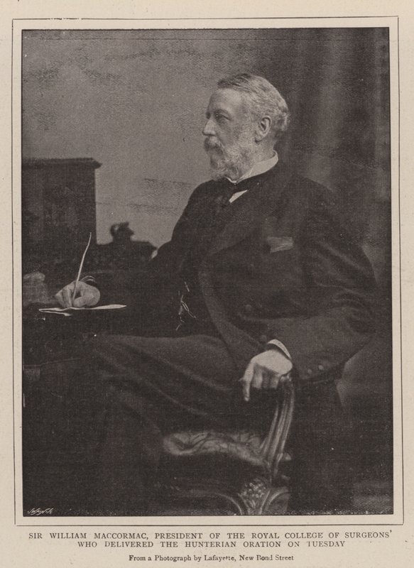 Sir William MacCormac, President of the Royal College of Surgeons by English Photographer