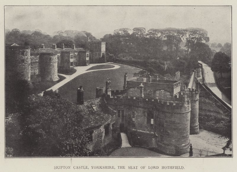 Skipton Castle, Yorkshire, the Seat of Lord Hothfield by English Photographer