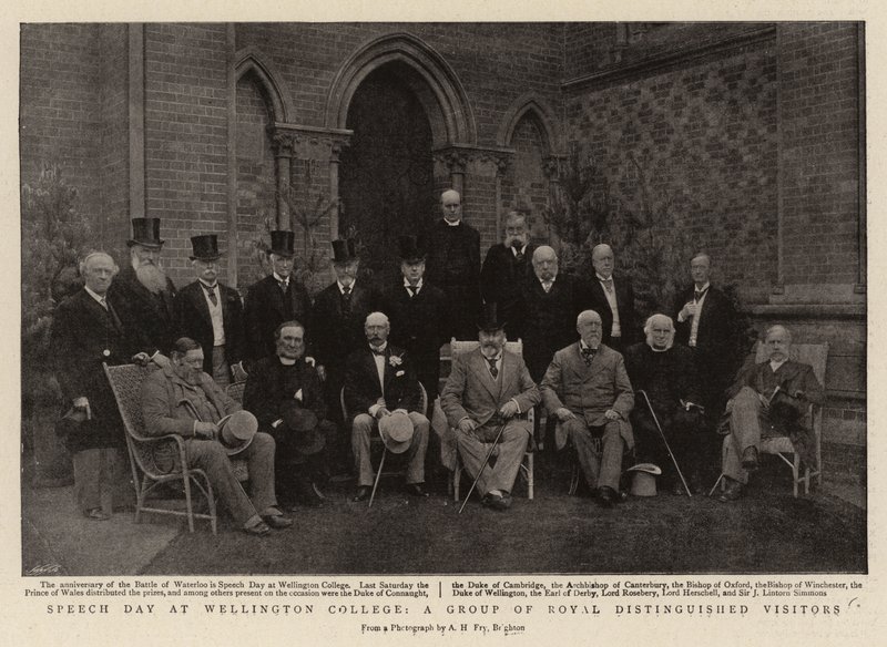 Speech Day at Wellington College, a Group of Royal Distinguished Visitors by English Photographer