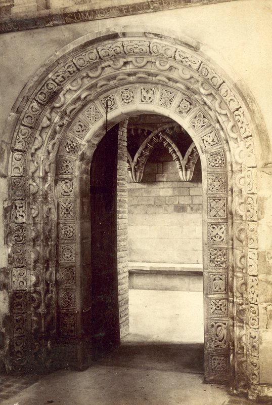 St Albans Abbey, Norman Door by English Photographer