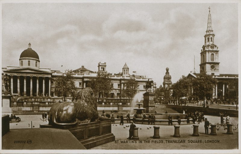 St Martin-in-the-Fields, Trafalgar Square, London by English Photographer