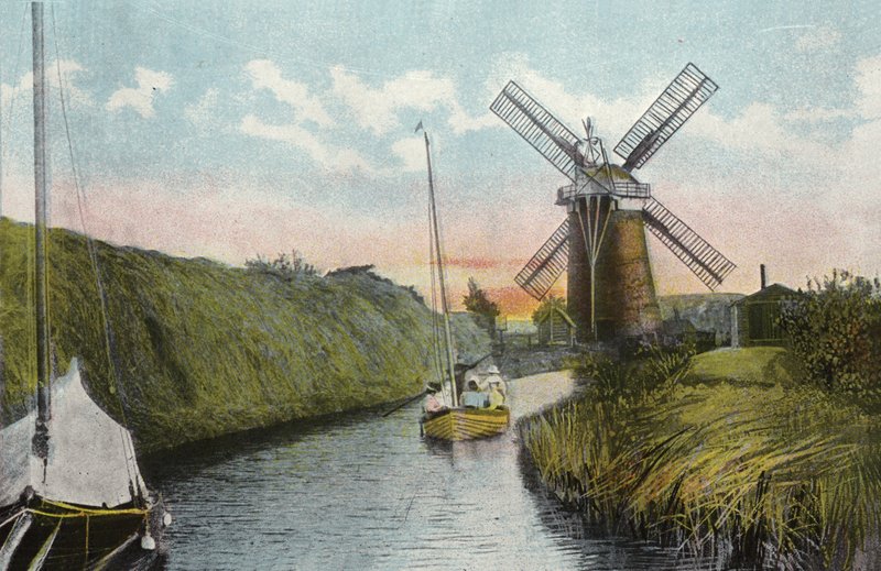 Staithe and Mill, Horsey Dyke by English Photographer