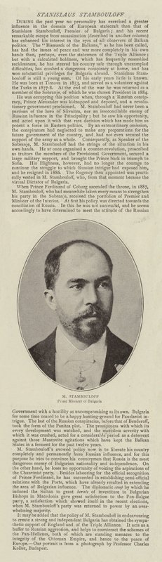 Stanislaus Stambouloff by English Photographer