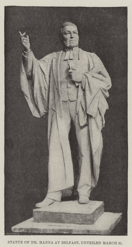 Statue of Dr Hanna at Belfast, unveiled 31 March by English Photographer