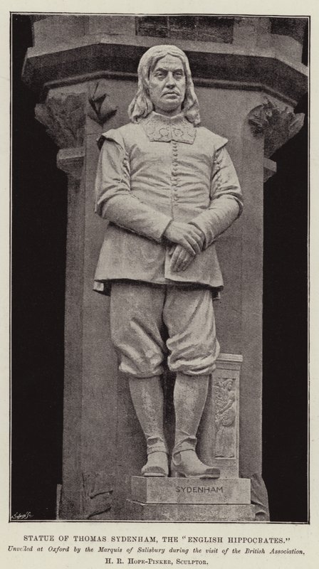 Statue of Thomas Sydenham, the English Hippocrates by English Photographer