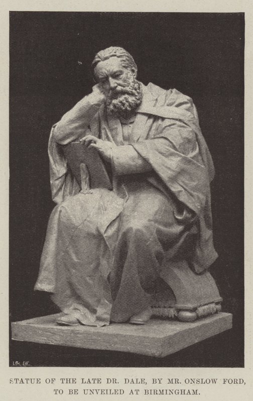 Statue of the Late Dr Dale, by Mr Onslow Ford, to be Unveiled at Birmingham by English Photographer