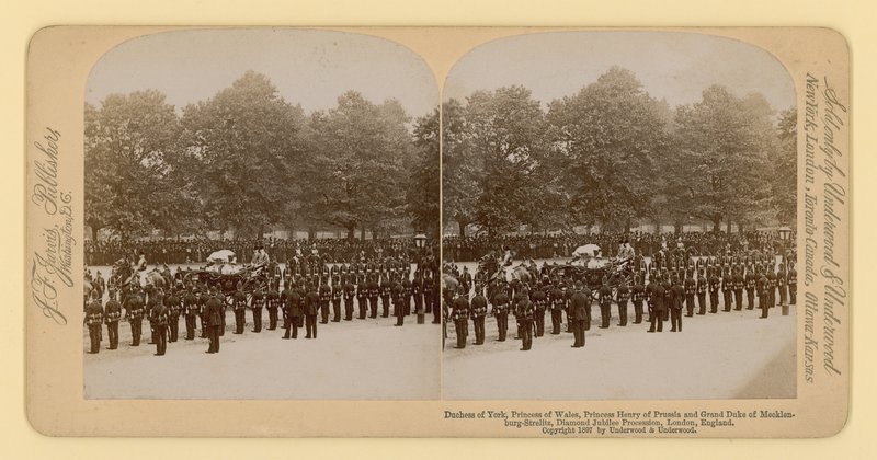 Stereographic print of Queen Victoria