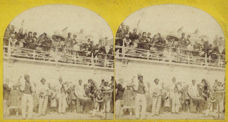 Stereoscopic image of Brighton beach by English Photographer
