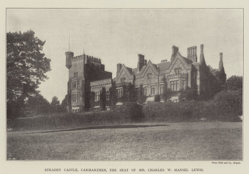 Stradey Castle, Carmarthen, the Seat of Mr. Charles W. Mansel Lewis by English Photographer