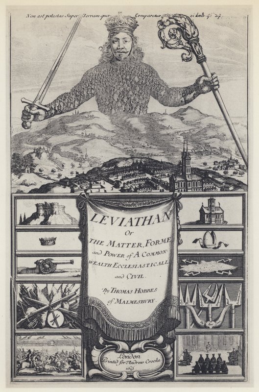 T Hobbes, Leviathan, A Crooke 1651 by English Photographer