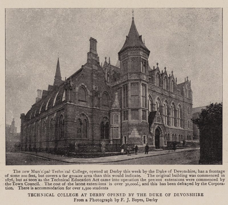 Technical College at Derby opened by the Duke of Devonshire by English Photographer
