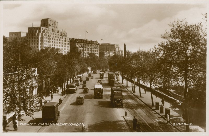Thames Embankment, London by English Photographer