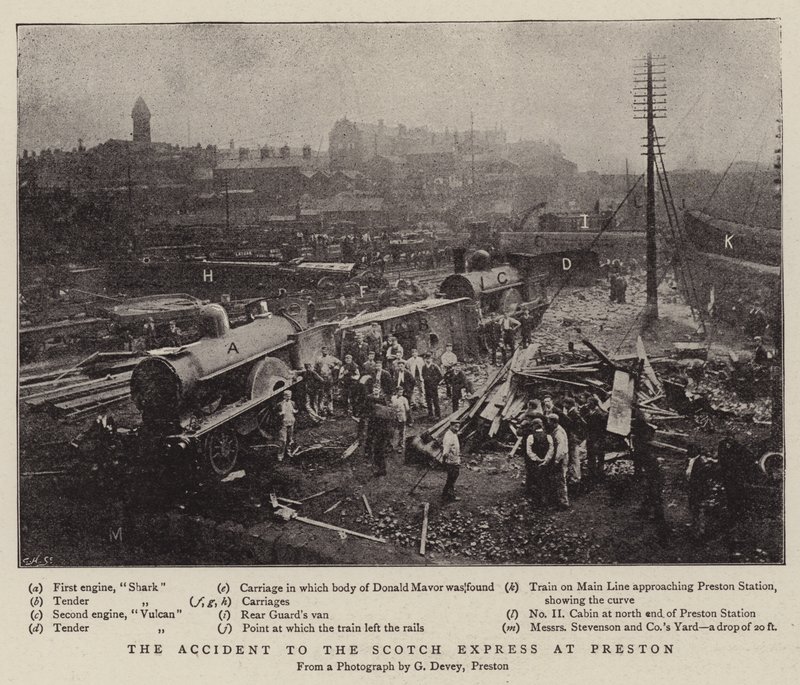 The Accident to the Scotch Express at Preston by English Photographer
