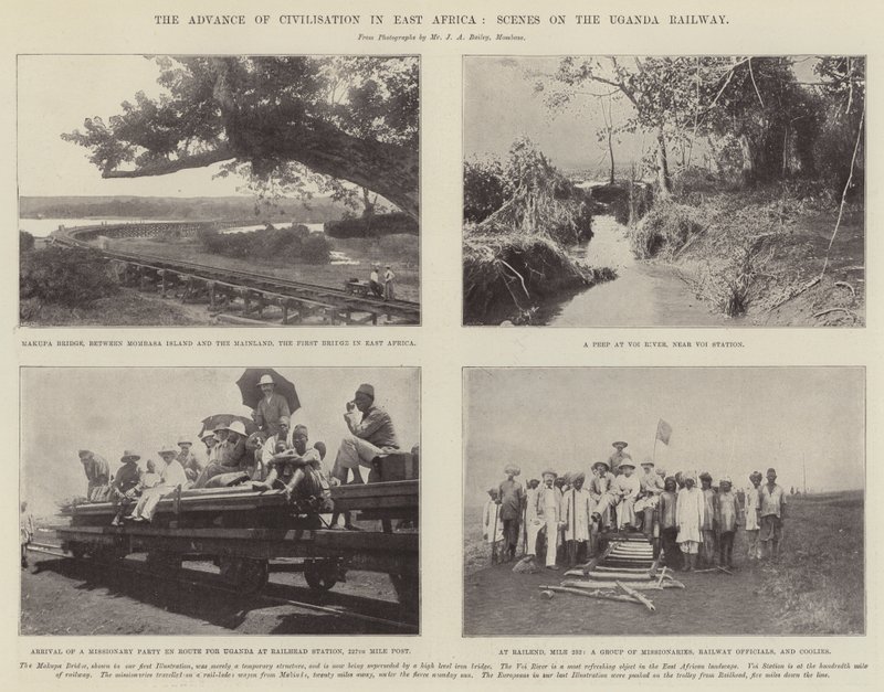 The Advance of Civilization in East Africa, Scenes on the Uganda Railway by English Photographer