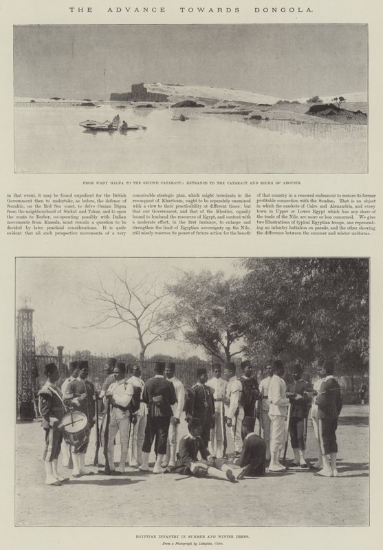 The Advance towards Dongola by English Photographer