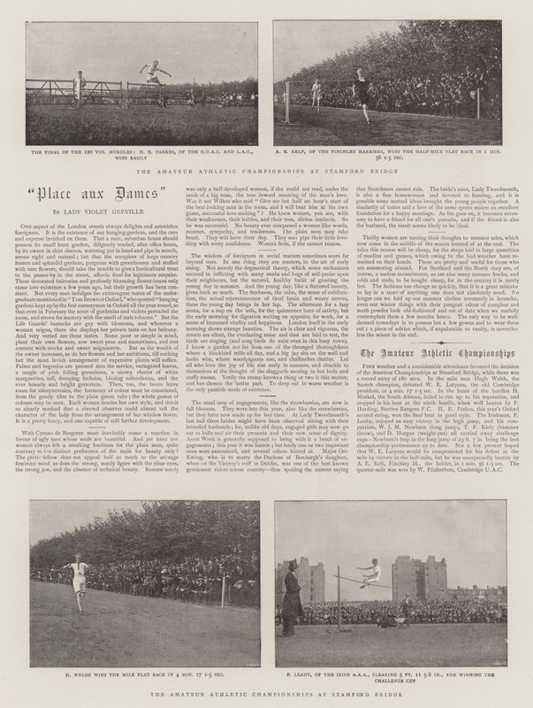 The Amateur Athletic Championships at Stamford Bridge by English Photographer
