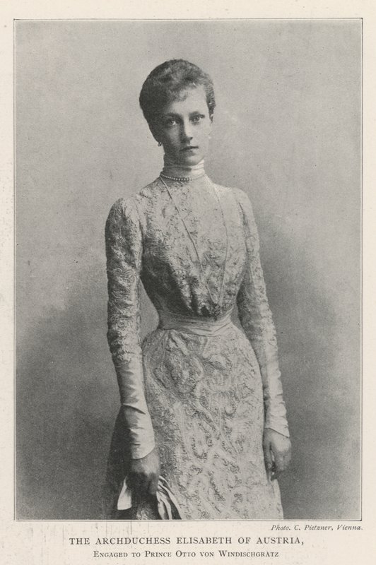The Archduchess Elisabeth of Austria, engaged to Prince Otto von Windischgratz by English Photographer