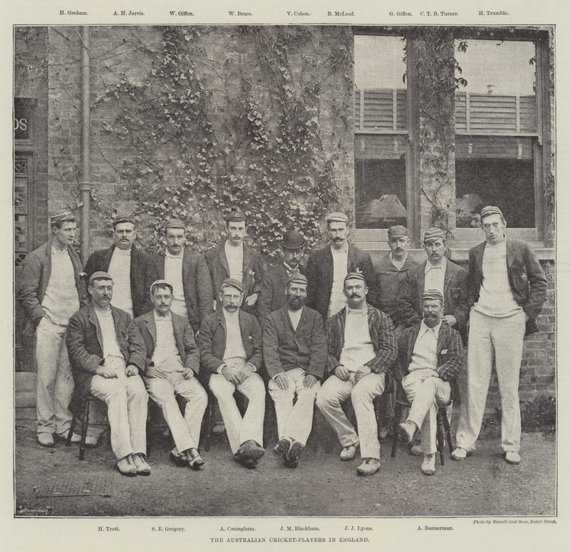 The Australian Cricket-Players in England by English Photographer