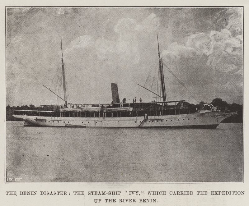 The Benin Disaster, the Steam-Ship Ivy, Which Carried the Expedition up the River Benin by English Photographer