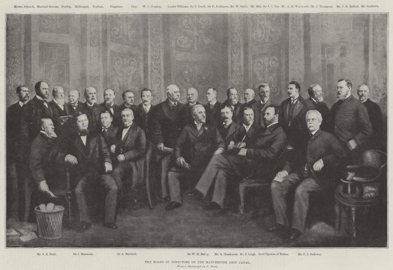 The Board of Directors of the Manchester Ship Canal by English Photographer