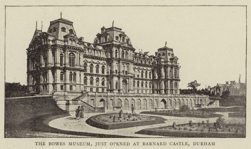 The Bowes Museum, just opened at Barnard Castle, Durham by English Photographer