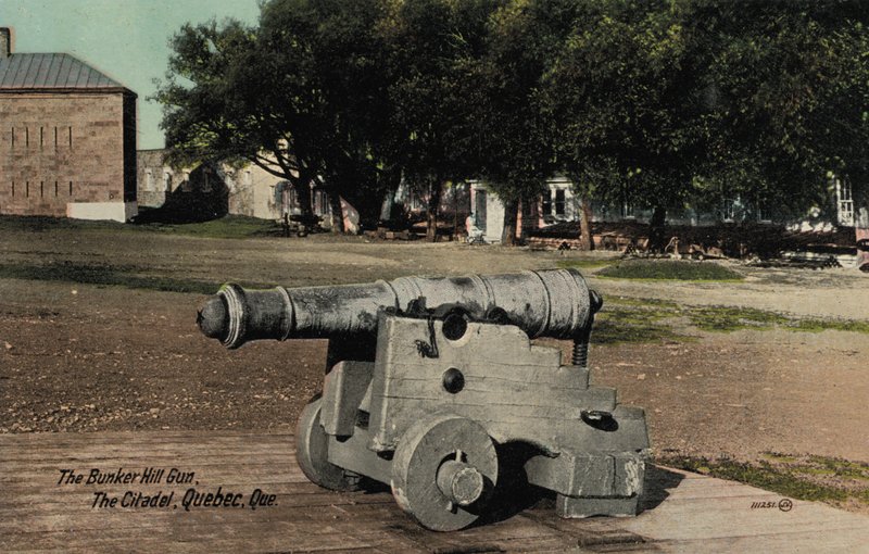 The Bunker Hill Gun, The Citadel, Quebec by English Photographer