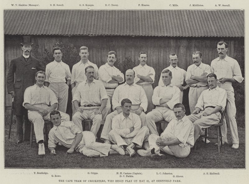 The Cape Team of Cricketers, who begin Play on 21 May, at Sheffield Park by English Photographer