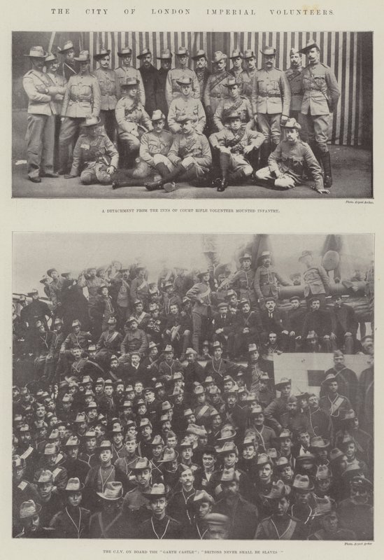 The City of London Imperial Volunteers by English Photographer