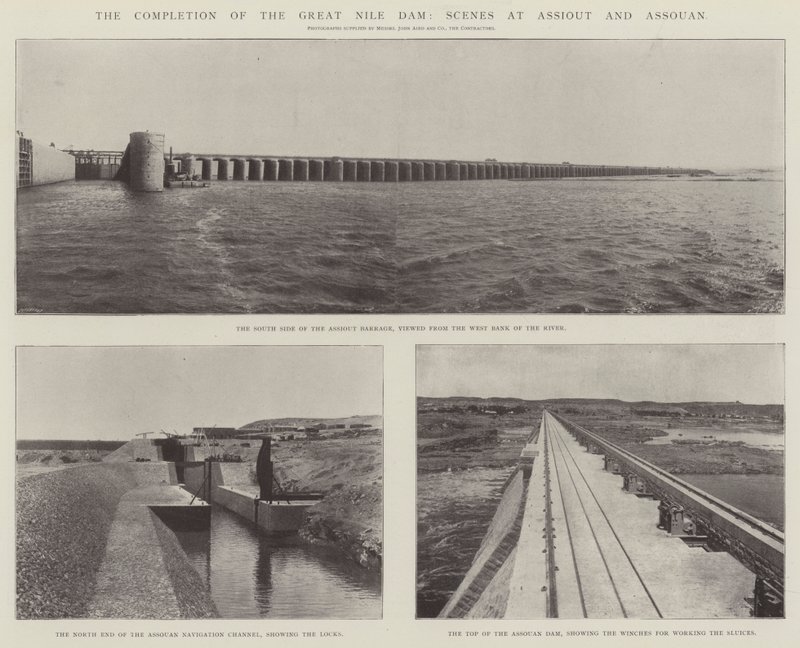The Completion of the Great Nile Dam, Scenes at Assiout and Assouan by English Photographer