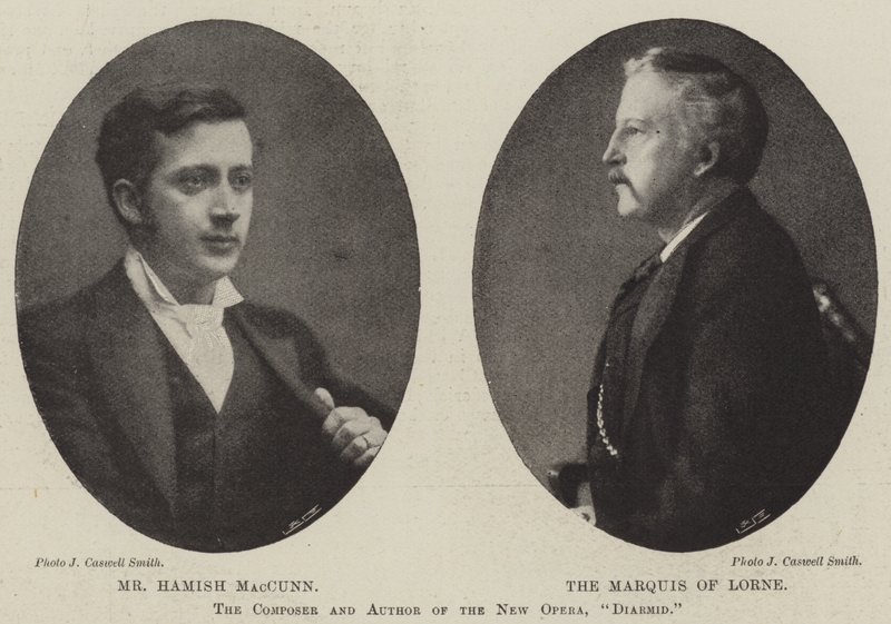 The Composer and Author of the New Opera, Diarmid by English Photographer