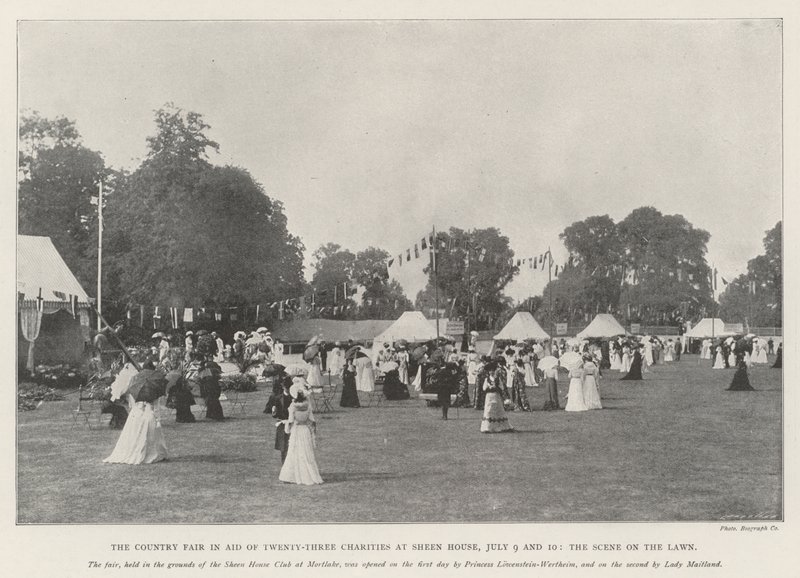 The Country Fair in Aid of Twenty-Three Charities at Sheen House, 9 and 10 July, the Scene on the Lawn by English Photographer