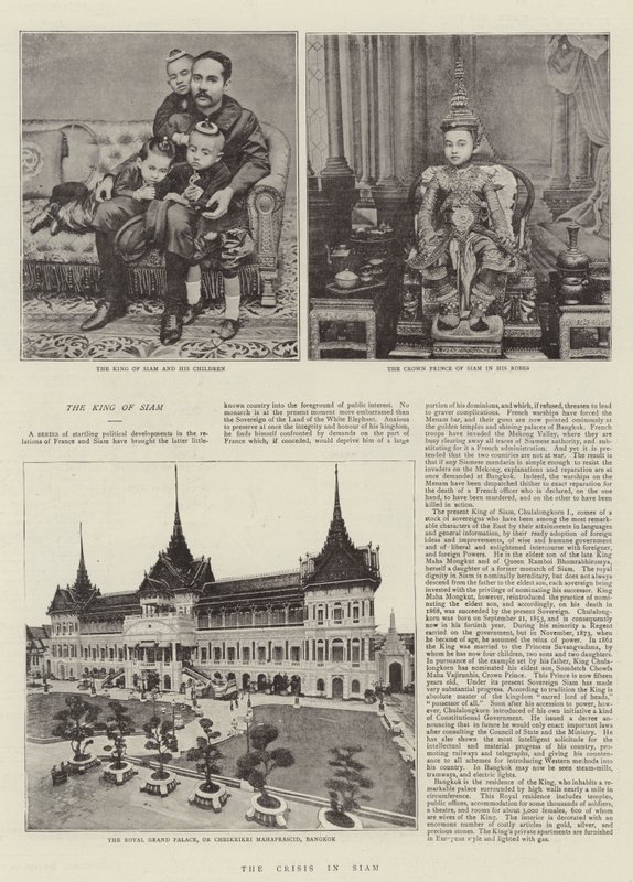 The Crisis in Siam by English Photographer