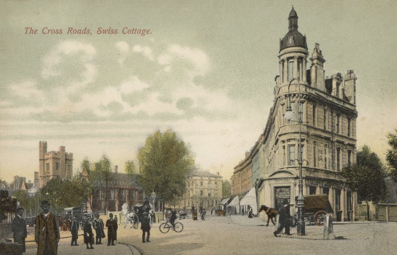 The Cross Roads, Swiss Cottage, London by English Photographer
