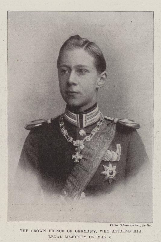 The Crown Prince of Germany, who attains his Legal Majority on 6 May by English Photographer