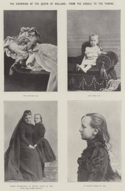 The Crowning of the Queen of Holland, from the Cradle to the Throne by English Photographer