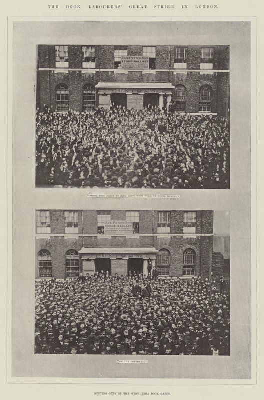 The Dock Labourers Great Strike in London by English Photographer