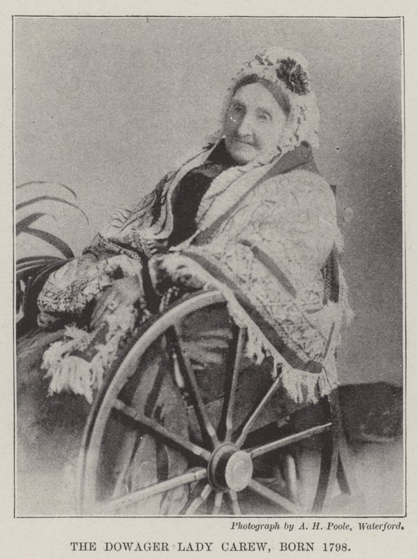 The Dowager Lady Carew, Born 1798 by English Photographer