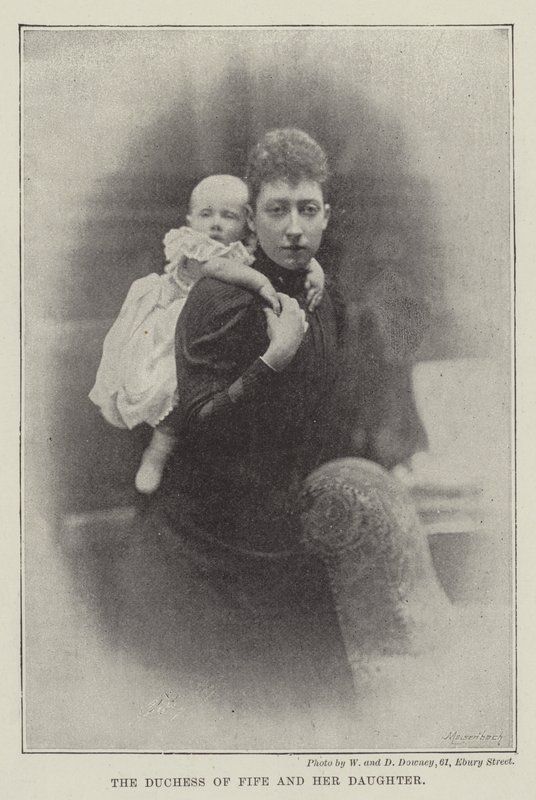 The Duchess of Fife and her Daughter by English Photographer